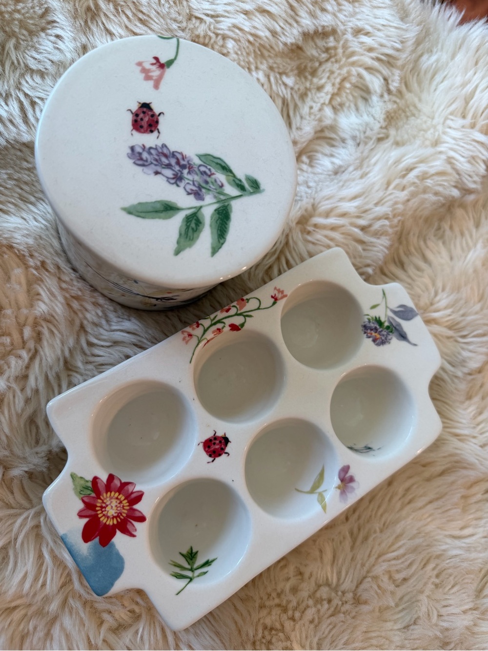 Anthropologie Egg Crate & Butter Bell